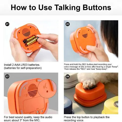 Fancy Trainable Dog Communication Toy